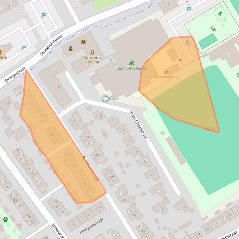 Kaart van postcodegebied 3291BD.