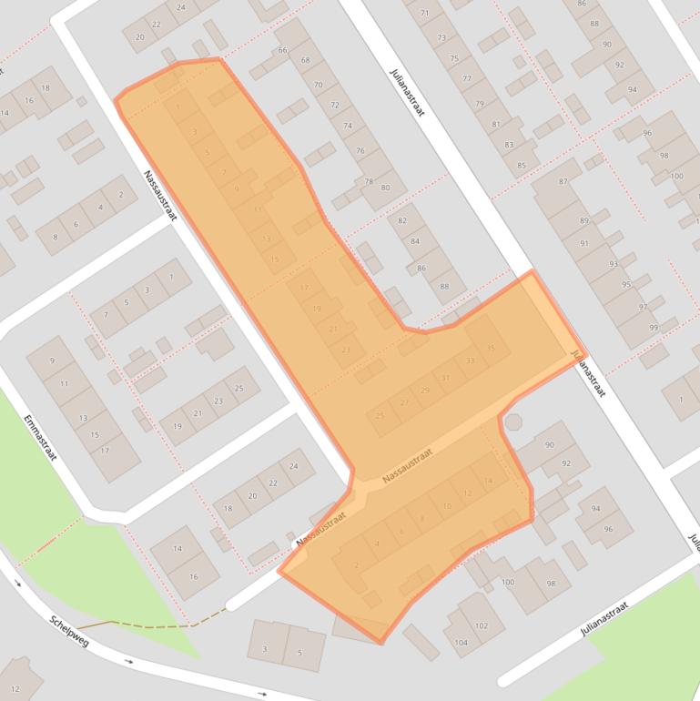 Kaart van postcodegebied 3291BR.