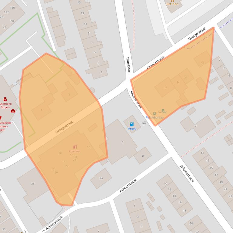Kaart van postcodegebied 3291BS.