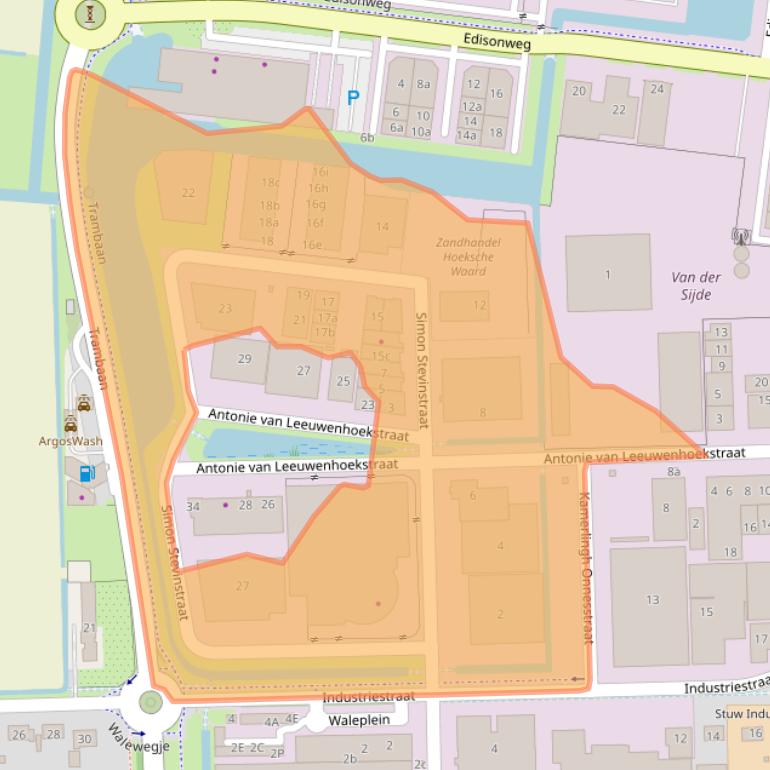 Kaart van postcodegebied 3291CA.