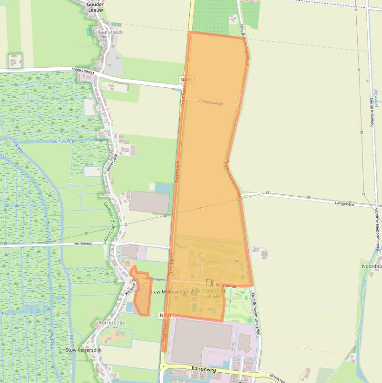 Kaart van postcodegebied 3291CG.