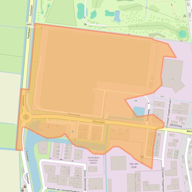 Kaart van postcodegebied 3291CK.