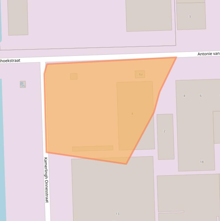 Kaart van postcodegebied 3291CP.