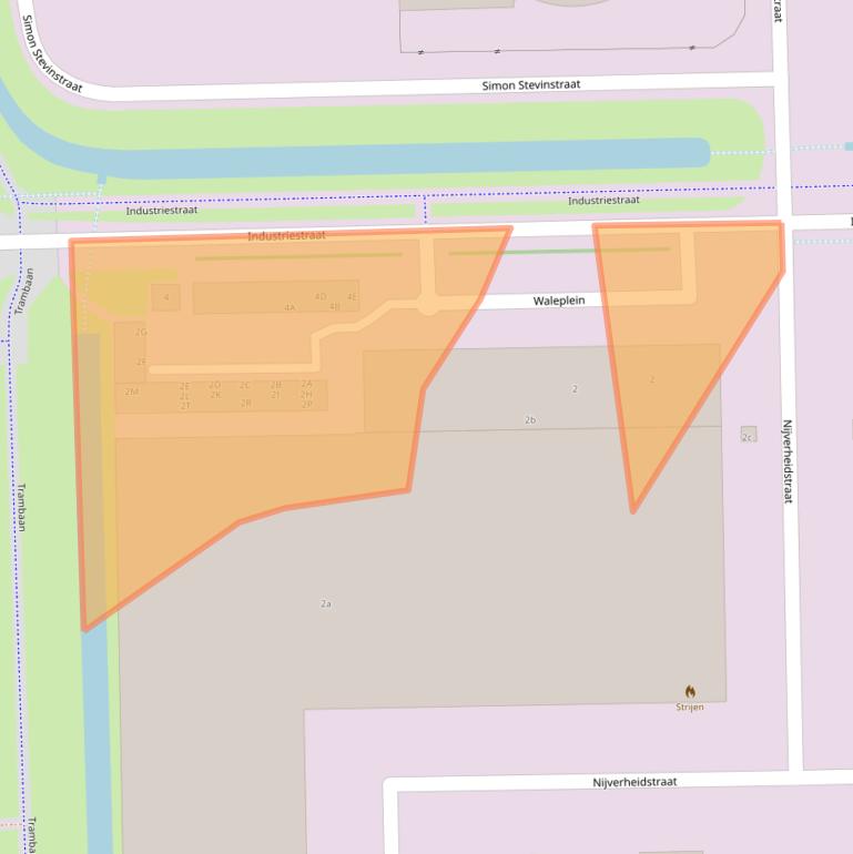 Kaart van postcodegebied 3291CZ.