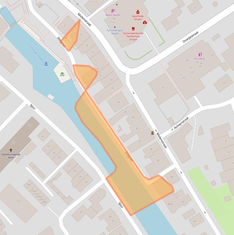 Kaart van postcodegebied 3291EC.