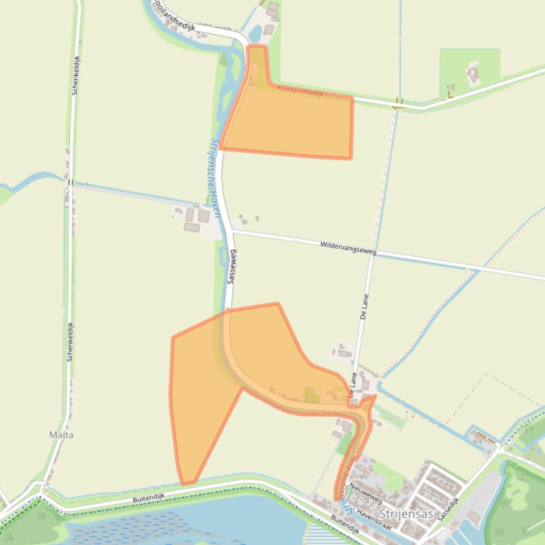 Kaart van postcodegebied 3291EJ.