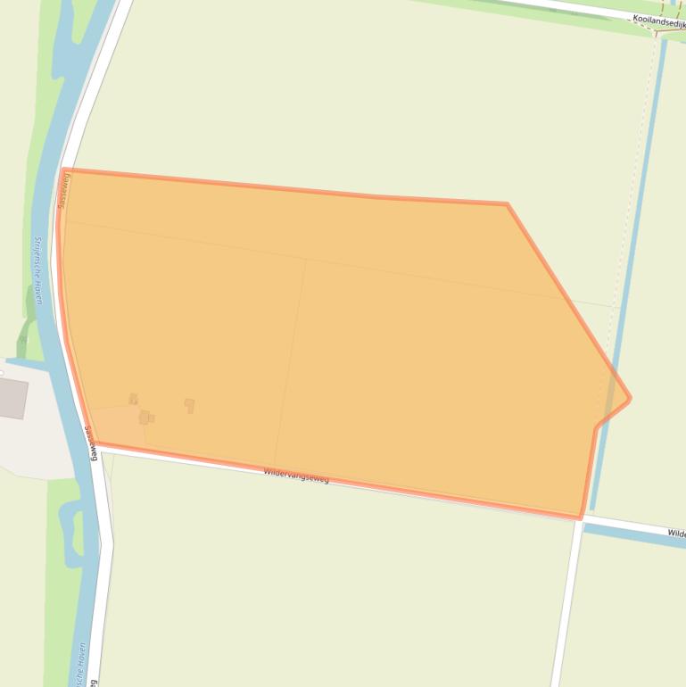 Kaart van postcodegebied 3291EX.