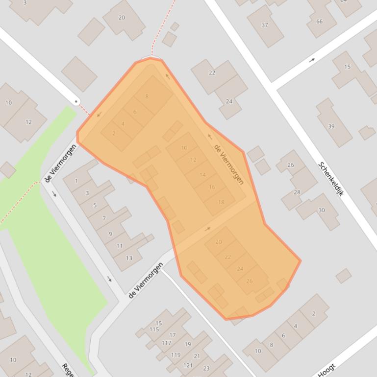 Kaart van postcodegebied 3291GH.