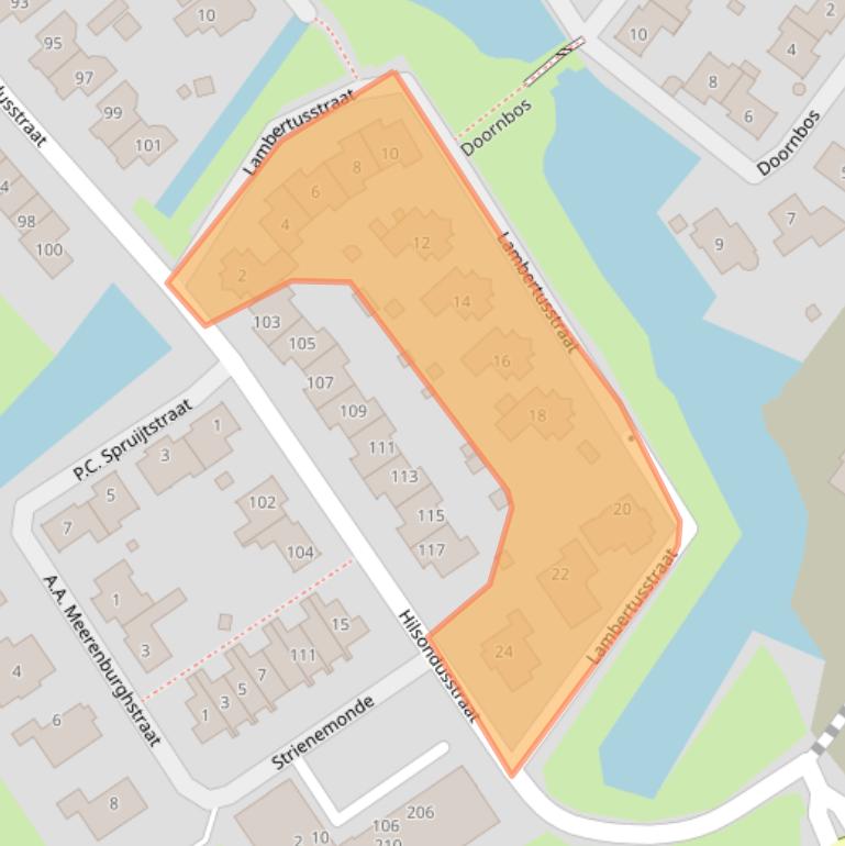 Kaart van postcodegebied 3291GR.