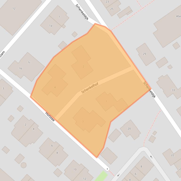 Kaart van postcodegebied 3291JC.