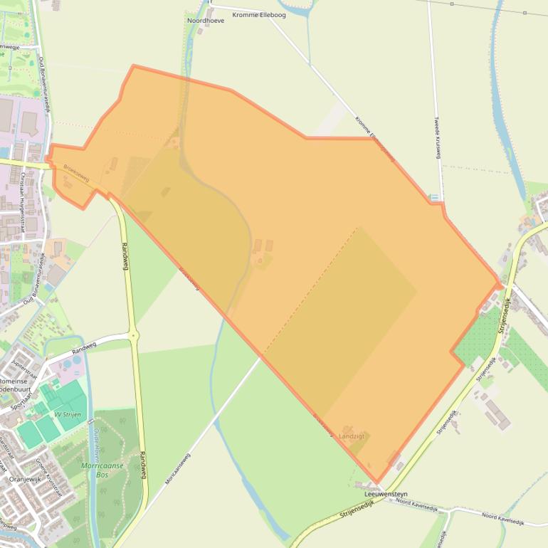 Kaart van postcodegebied 3291LA.