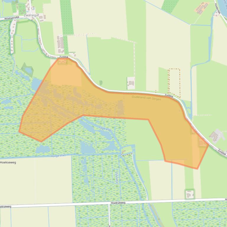 Kaart van postcodegebied 3291LC.