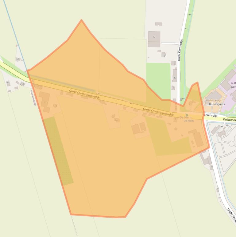 Kaart van postcodegebied 3291LD.