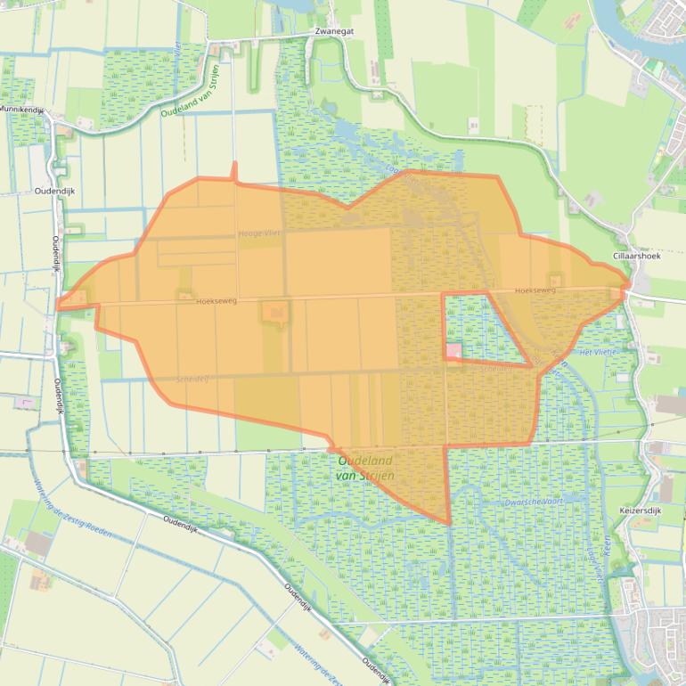 Kaart van postcodegebied 3291LE.