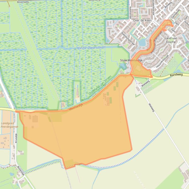 Kaart van postcodegebied 3291LR.