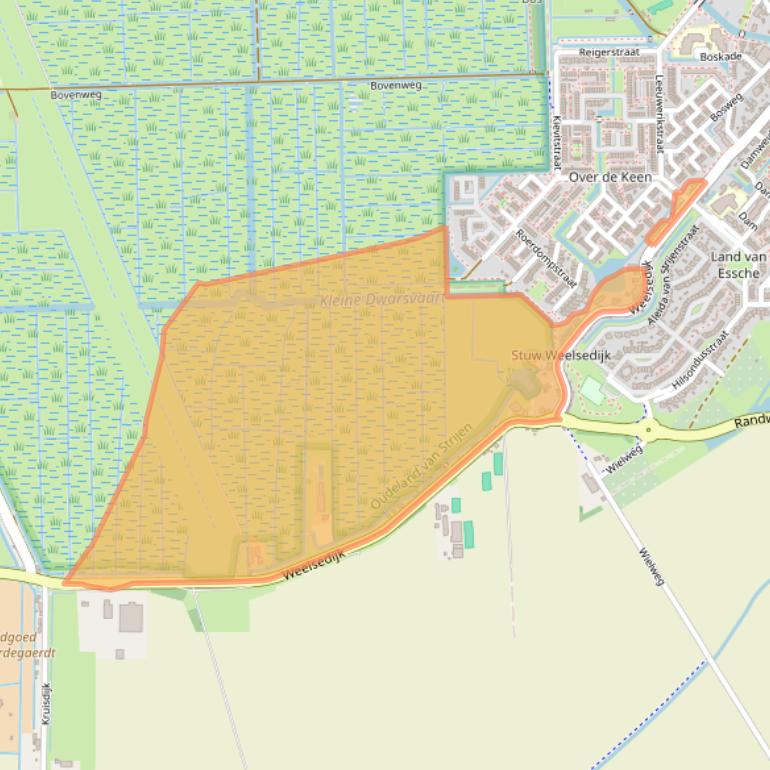 Kaart van postcodegebied 3291LS.