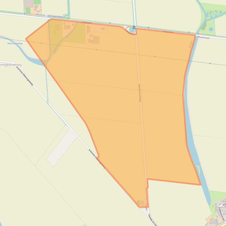 Kaart van postcodegebied 3291LV.