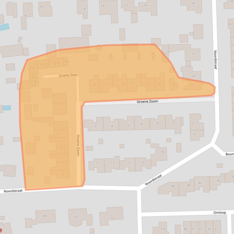 Kaart van postcodegebied 3291TD.
