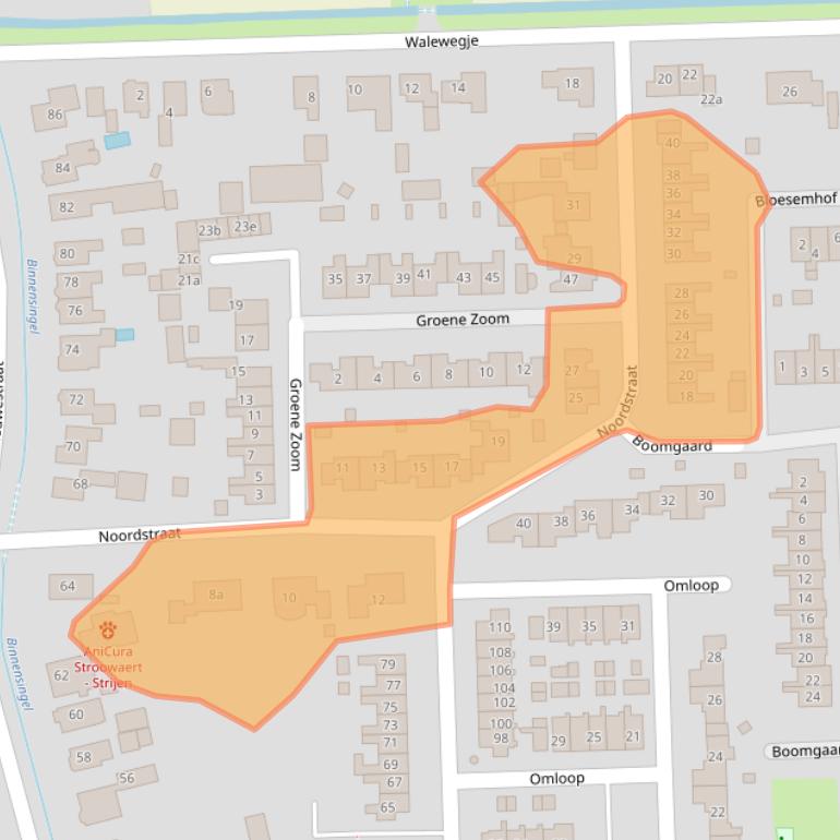 Kaart van postcodegebied 3291TG.
