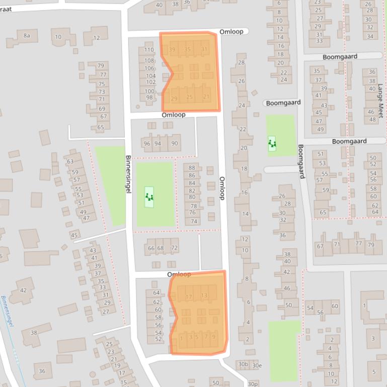 Kaart van postcodegebied 3291TH.