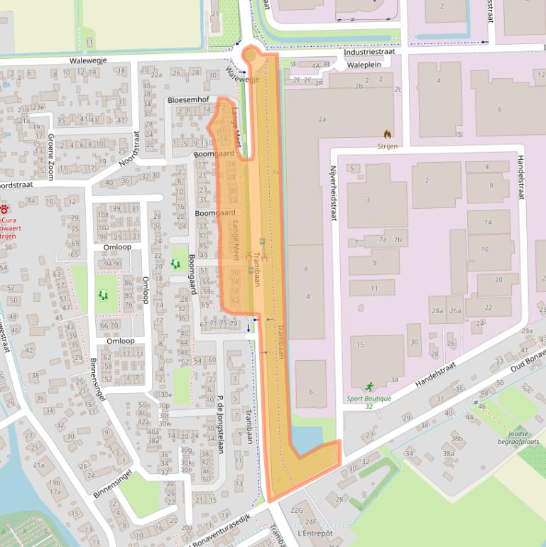 Kaart van postcodegebied 3291TV.