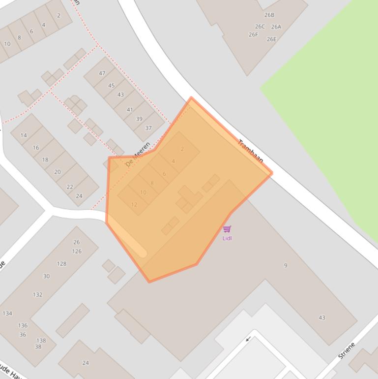 Kaart van postcodegebied 3291TW.