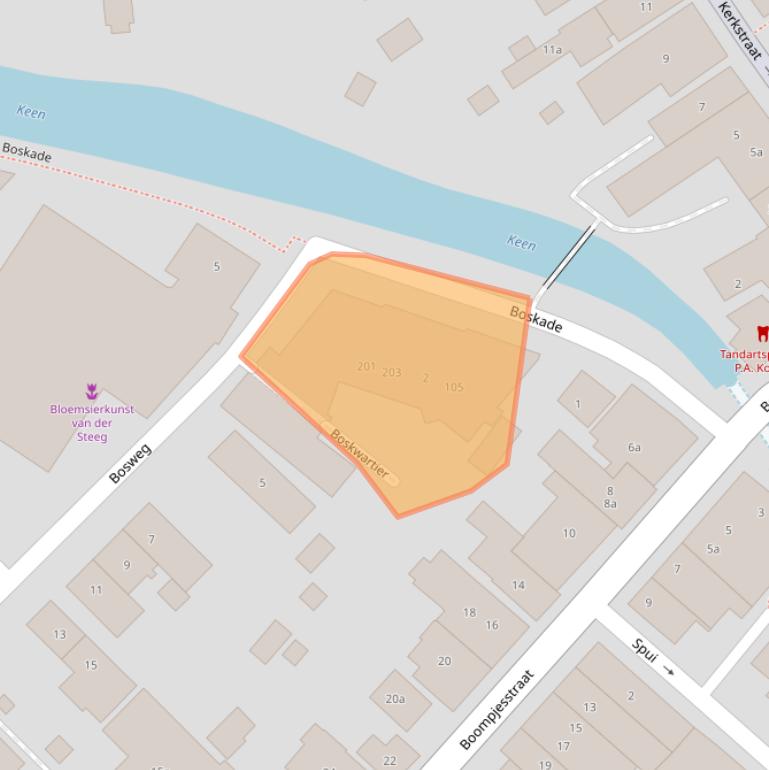 Kaart van postcodegebied 3291WB.