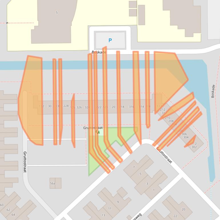 Kaart van postcodegebied 3291XD.