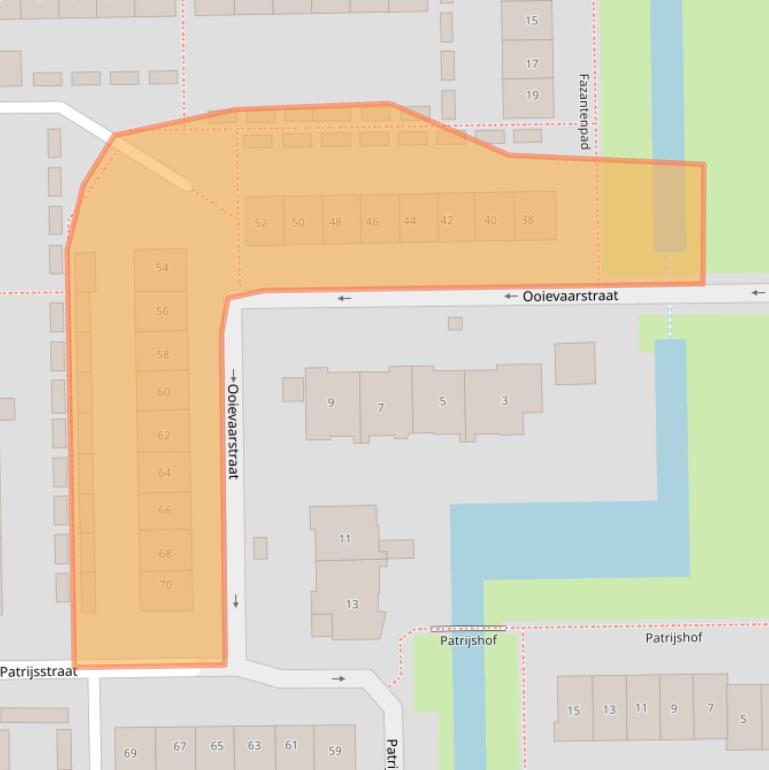 Kaart van postcodegebied 3291XM.
