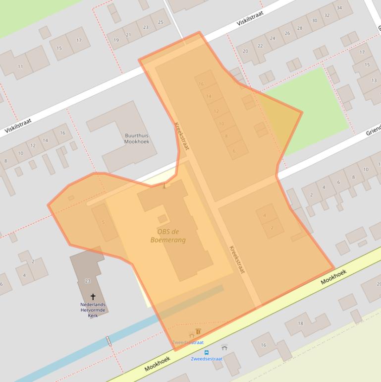 Kaart van postcodegebied 3293AB.