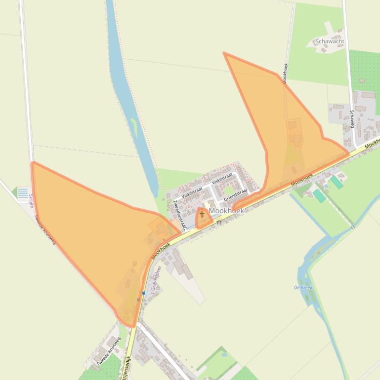 Kaart van postcodegebied 3293AC.