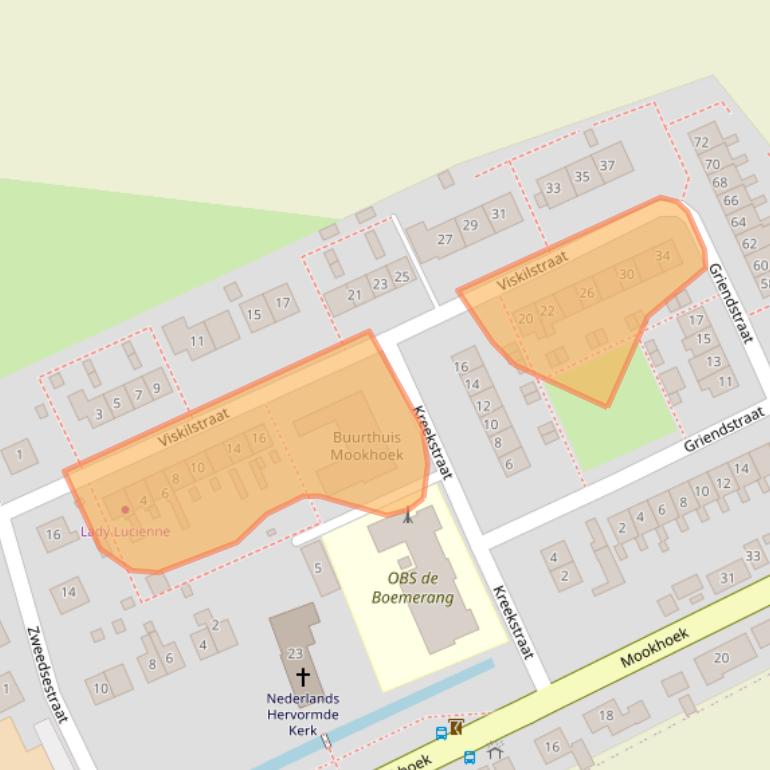 Kaart van postcodegebied 3293AJ.