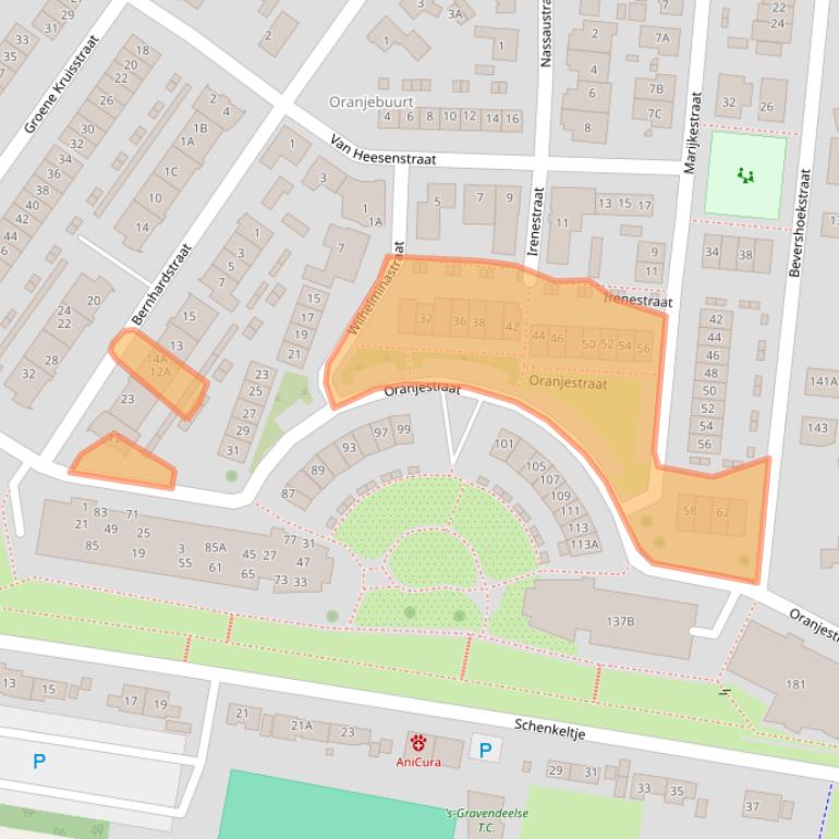 Kaart van postcodegebied 3295AT.