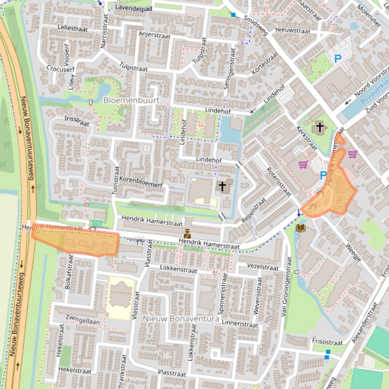 Kaart van postcodegebied 3295CL.