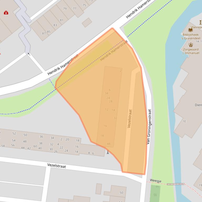 Kaart van postcodegebied 3295CR.