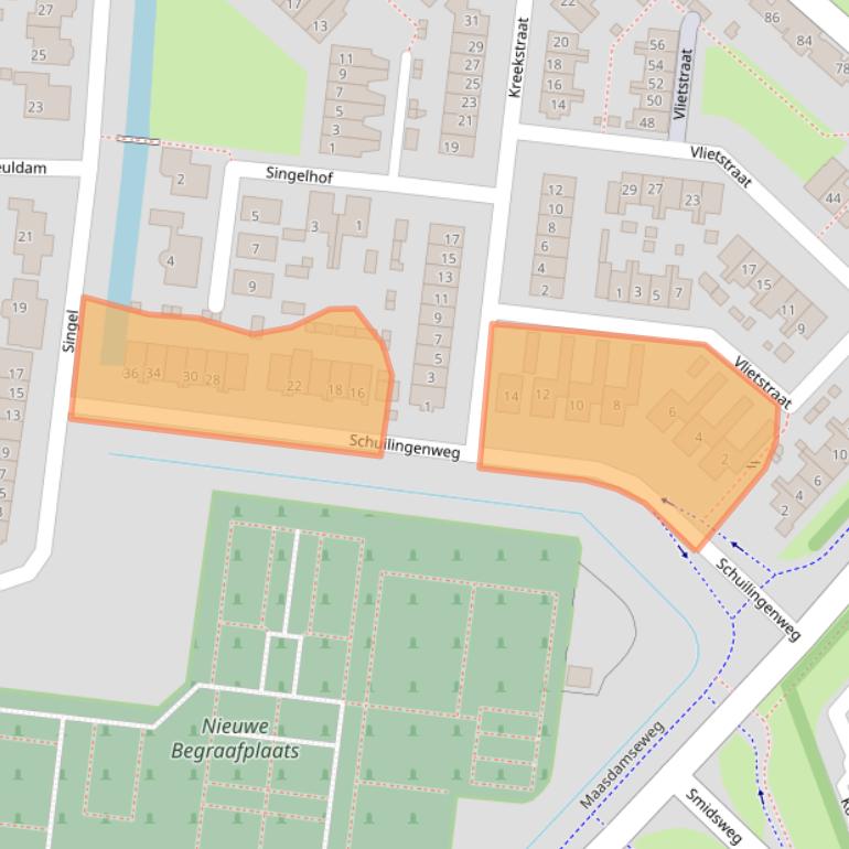 Kaart van postcodegebied 3295GL.