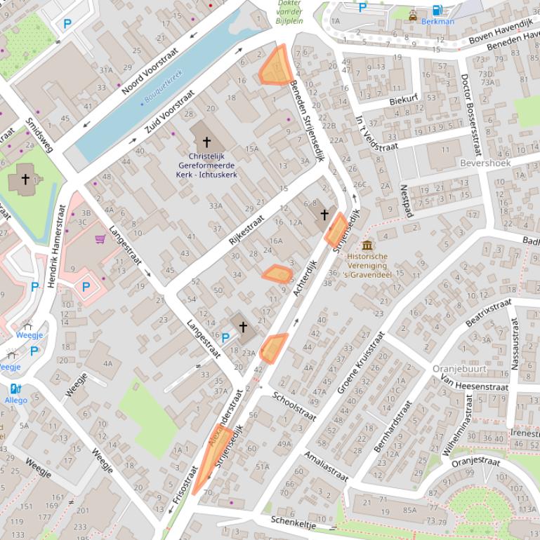 Kaart van postcodegebied 3295KL.