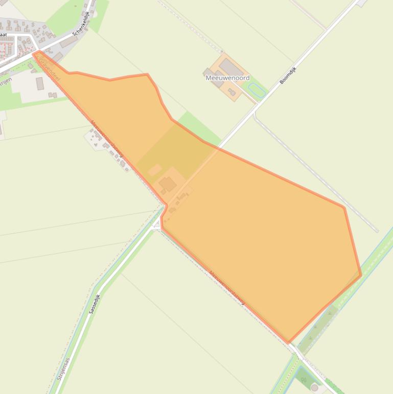 Kaart van postcodegebied 3295LH.