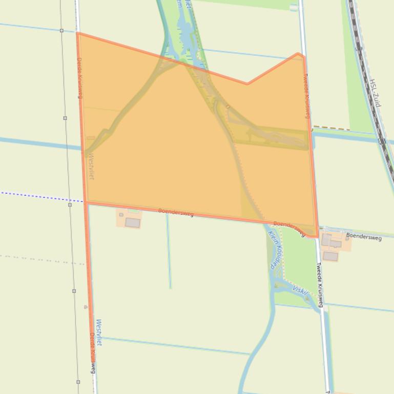 Kaart van postcodegebied 3295LM.