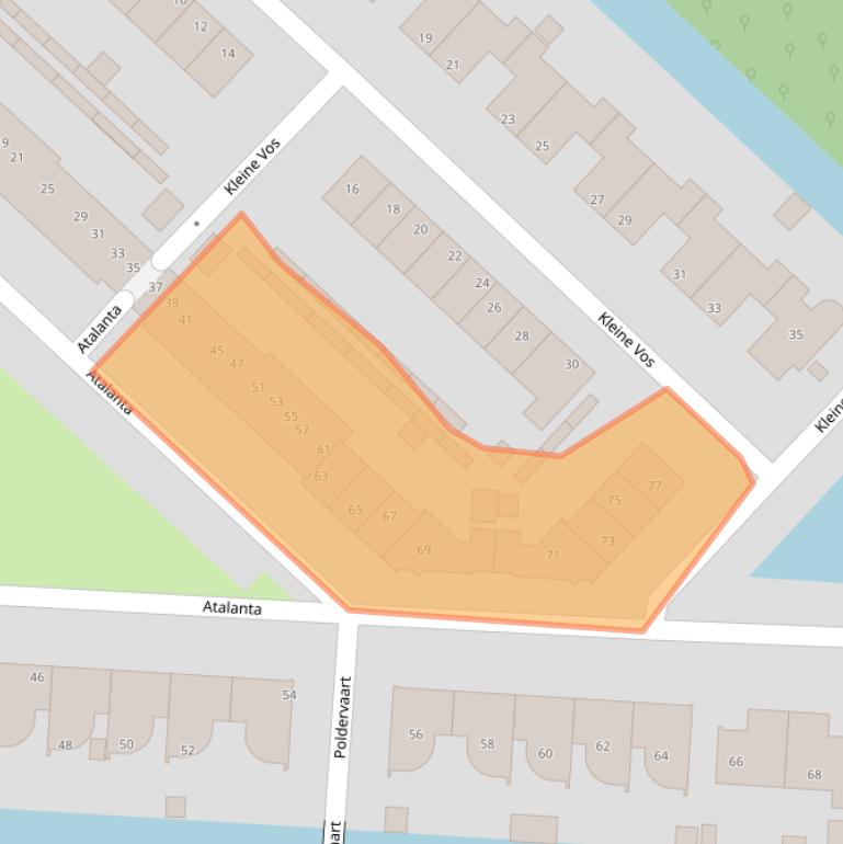 Kaart van postcodegebied 3295PB.