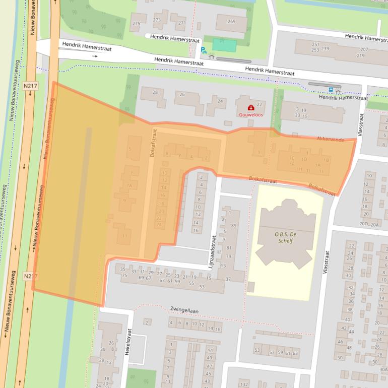 Kaart van postcodegebied 3295TA.