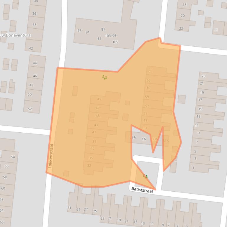 Kaart van postcodegebied 3295VB.