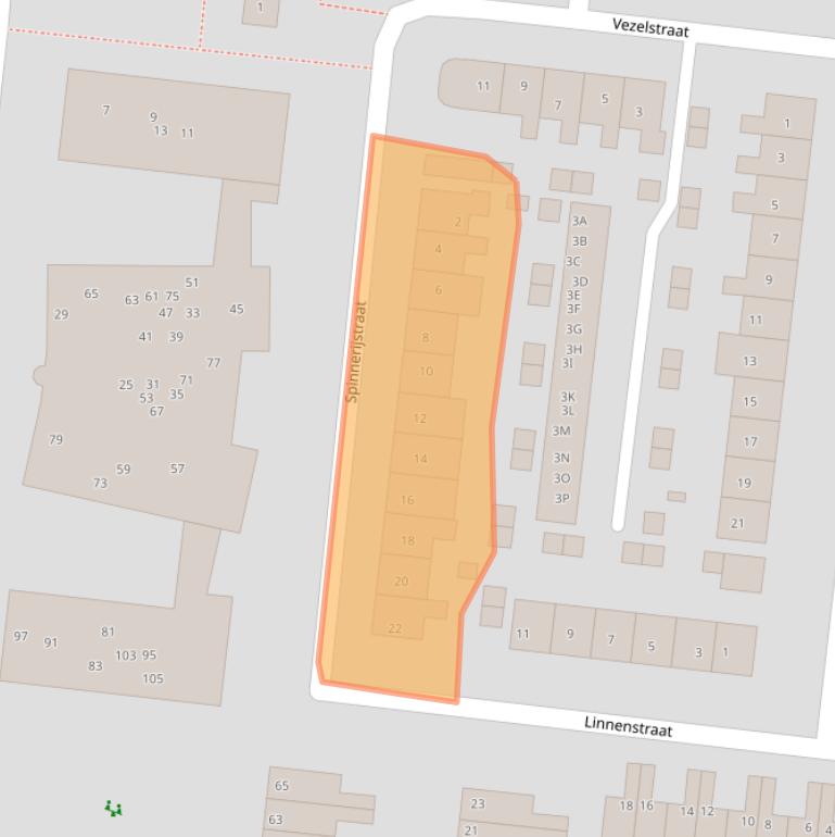 Kaart van postcodegebied 3295VM.
