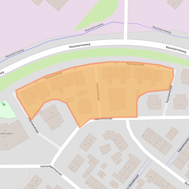 Kaart van postcodegebied 3295XM.