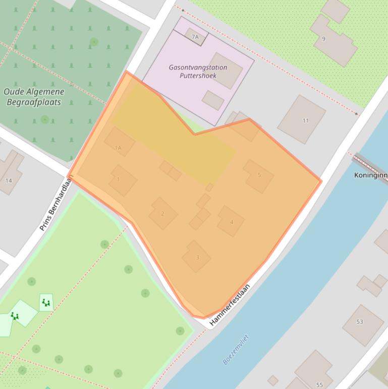 Kaart van postcodegebied 3297AG.