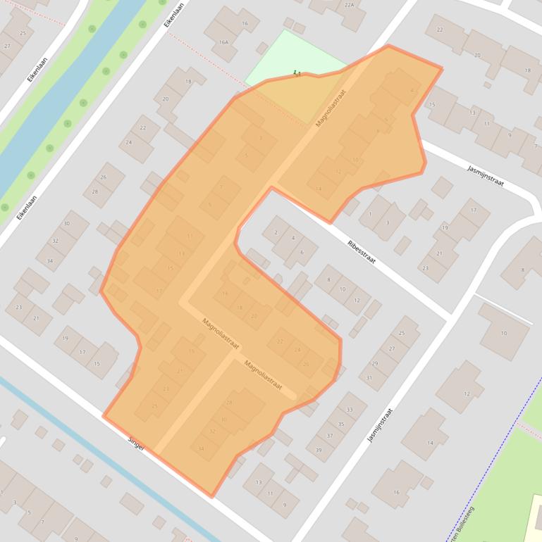 Kaart van postcodegebied 3297BC.