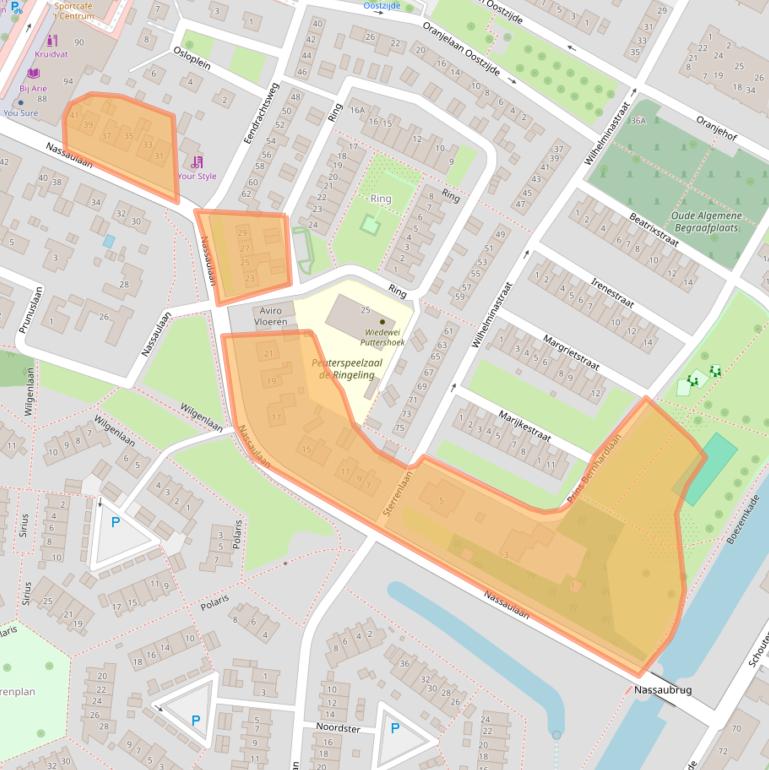 Kaart van postcodegebied 3297BD.