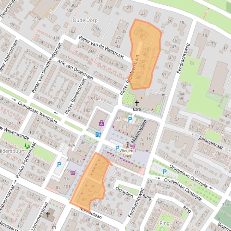 Kaart van postcodegebied 3297BM.