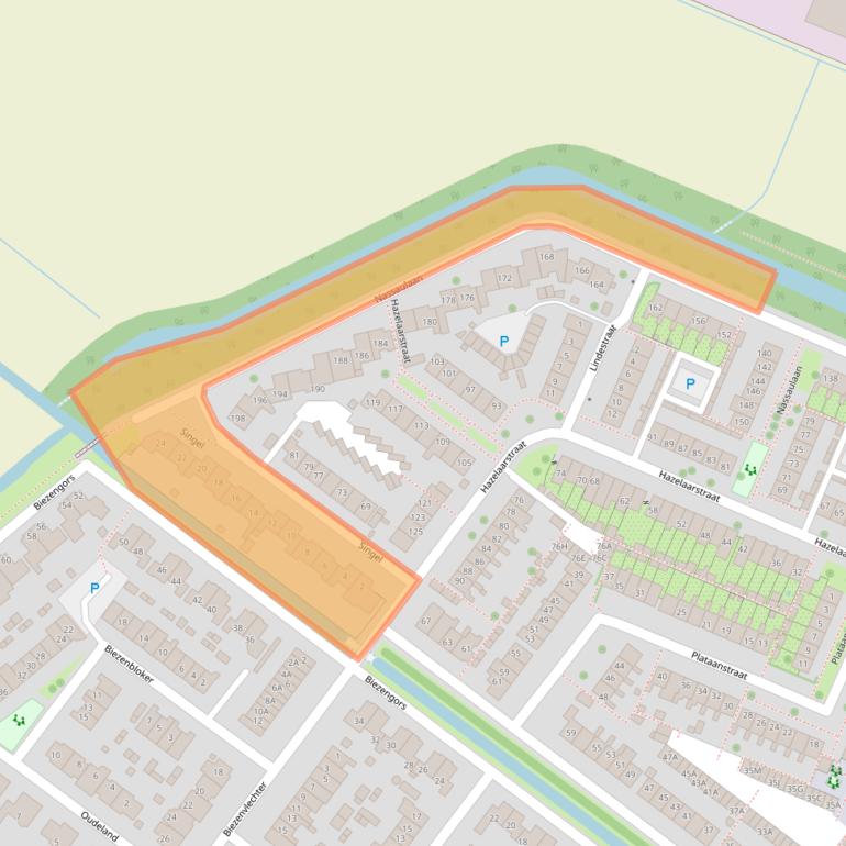 Kaart van postcodegebied 3297BV.