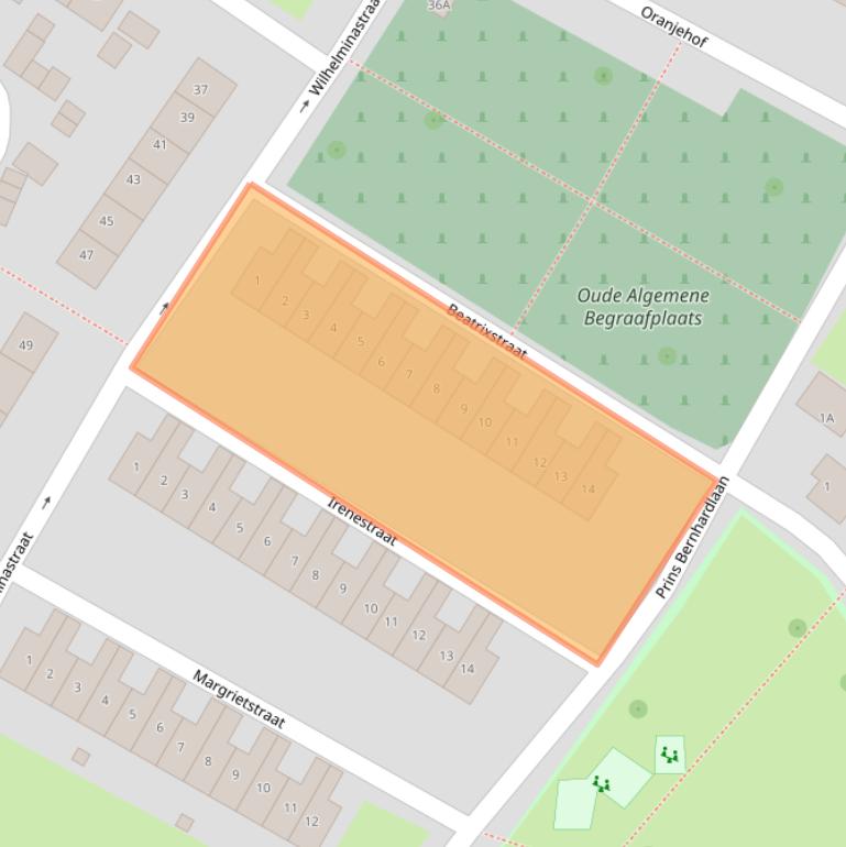 Kaart van postcodegebied 3297CA.